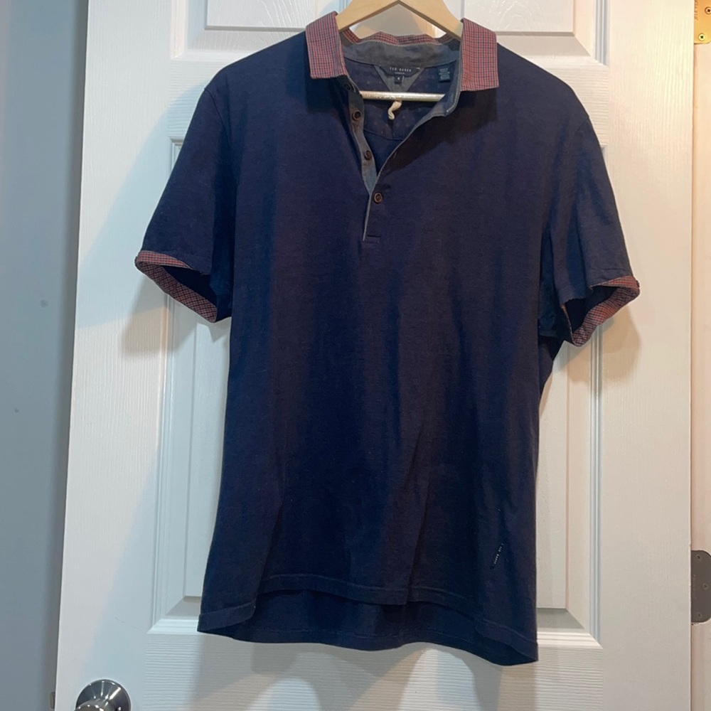 Ted Baker Plain Polo Shirt - Picture 1 of 7